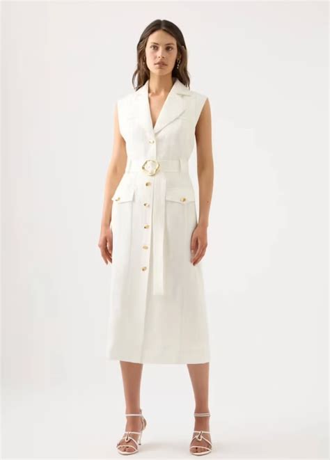 celine utility midi dress